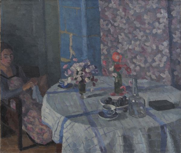 intérieur aux Endroits - huile sur toile - Maurice Robert