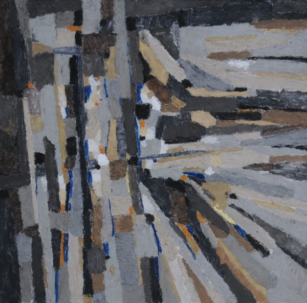 sans titre - cendres, terres, sables, huile - Maurice Robert