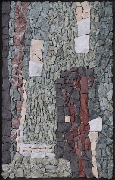 la verte - collage de pierres - Maurice Robert